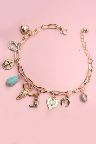 Cowboy Charm Bracelet