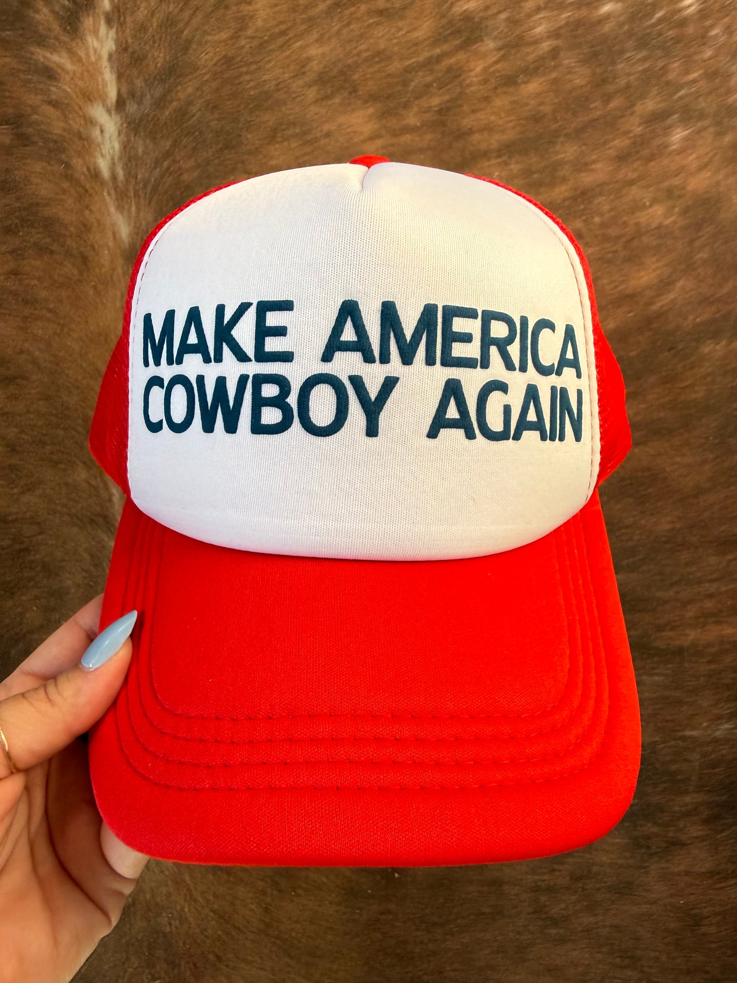 Make America Cowboy Again Trucker