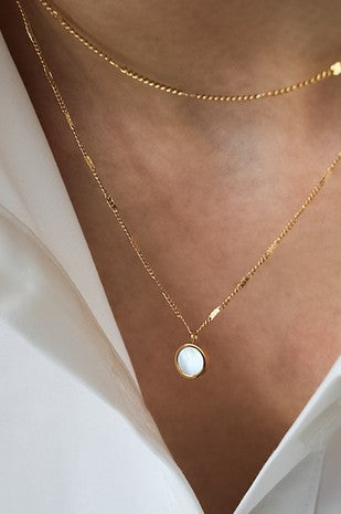 Transparent Circle Necklace