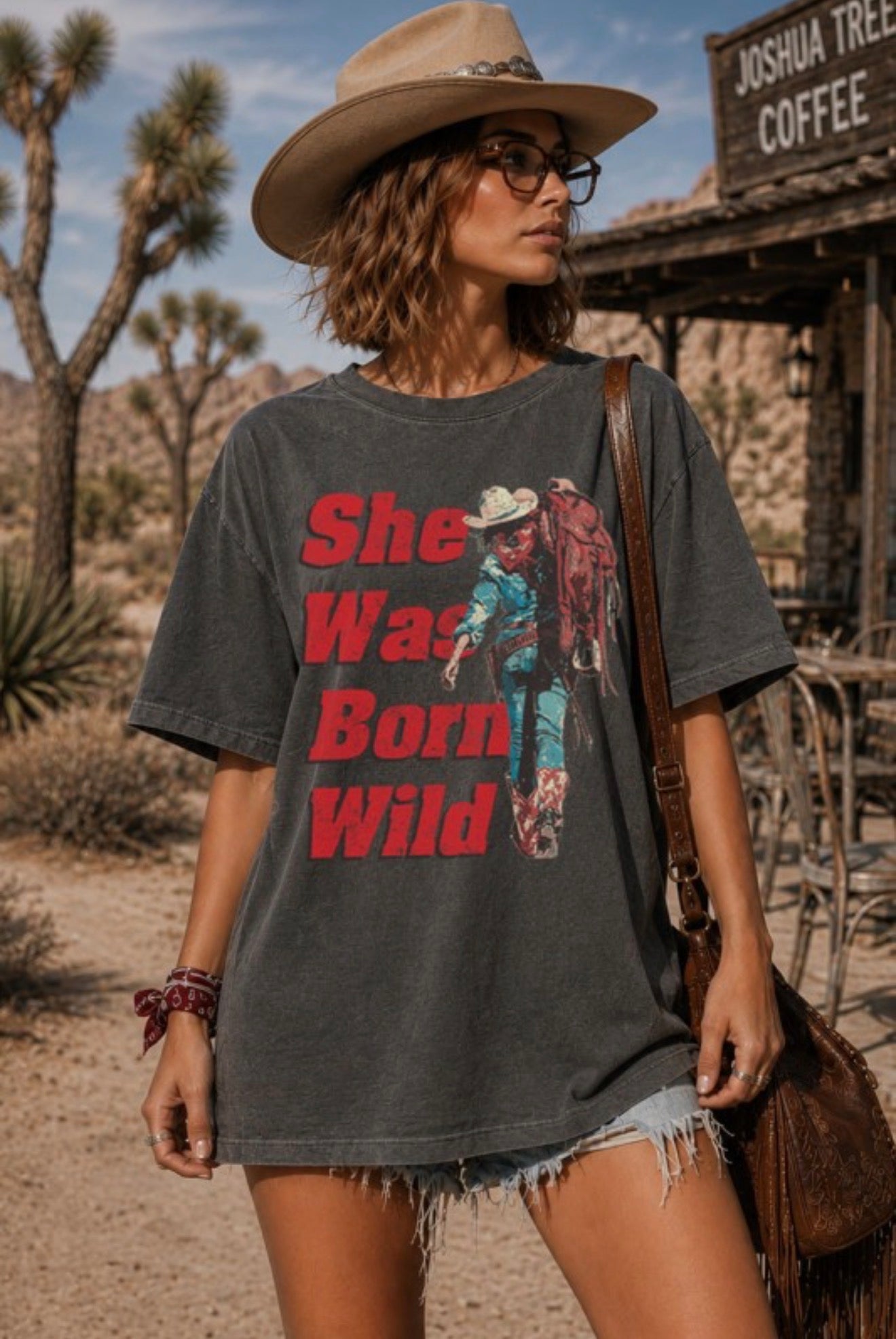 Born Wild Oversized Tee
