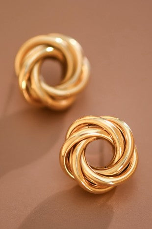 Swirl Medium Stud Earrings