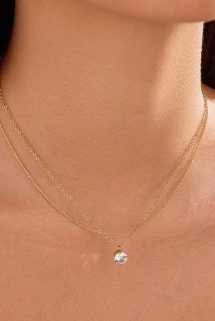 Simple Stone Necklace