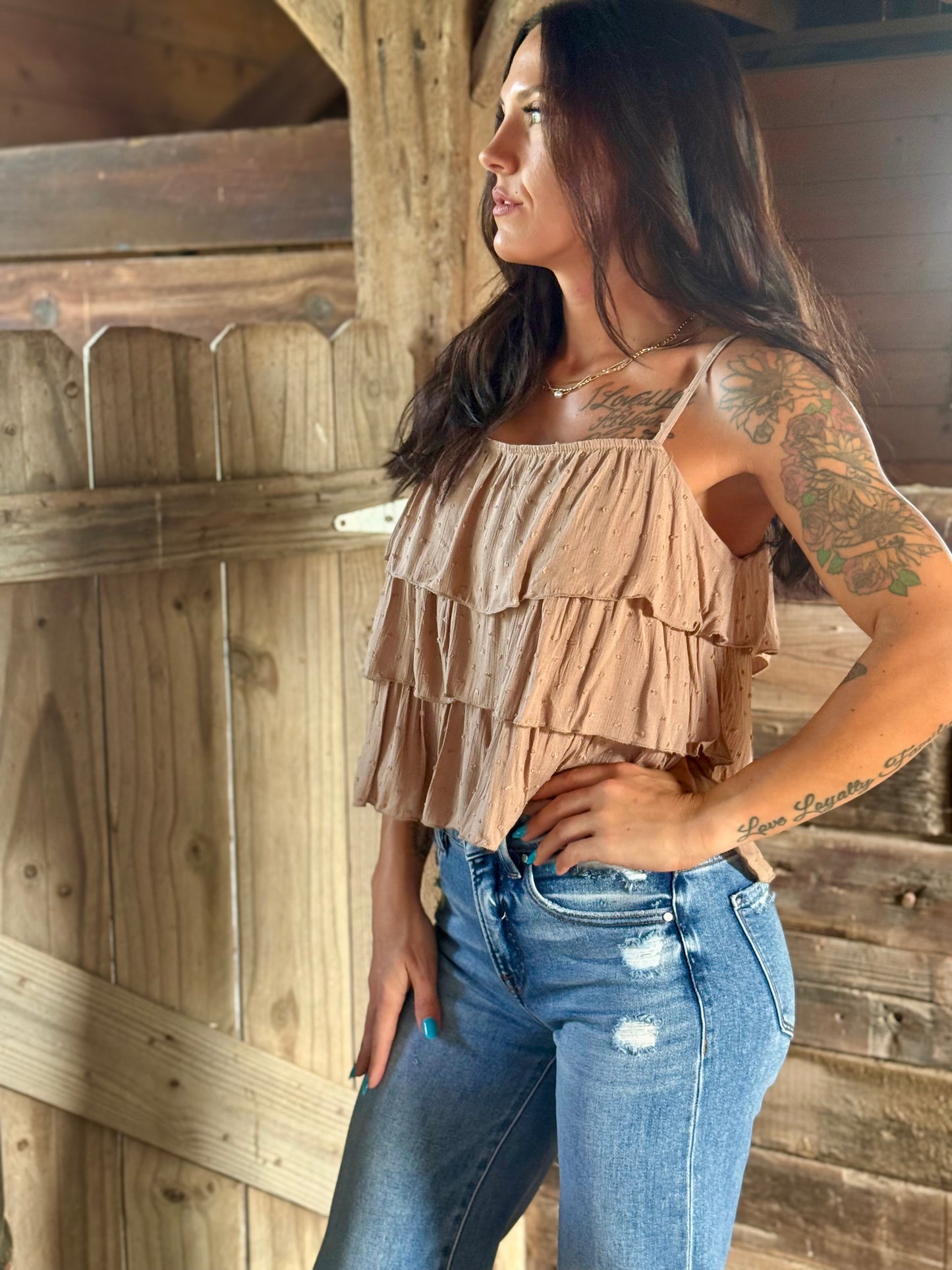 Ruffle Cami Top