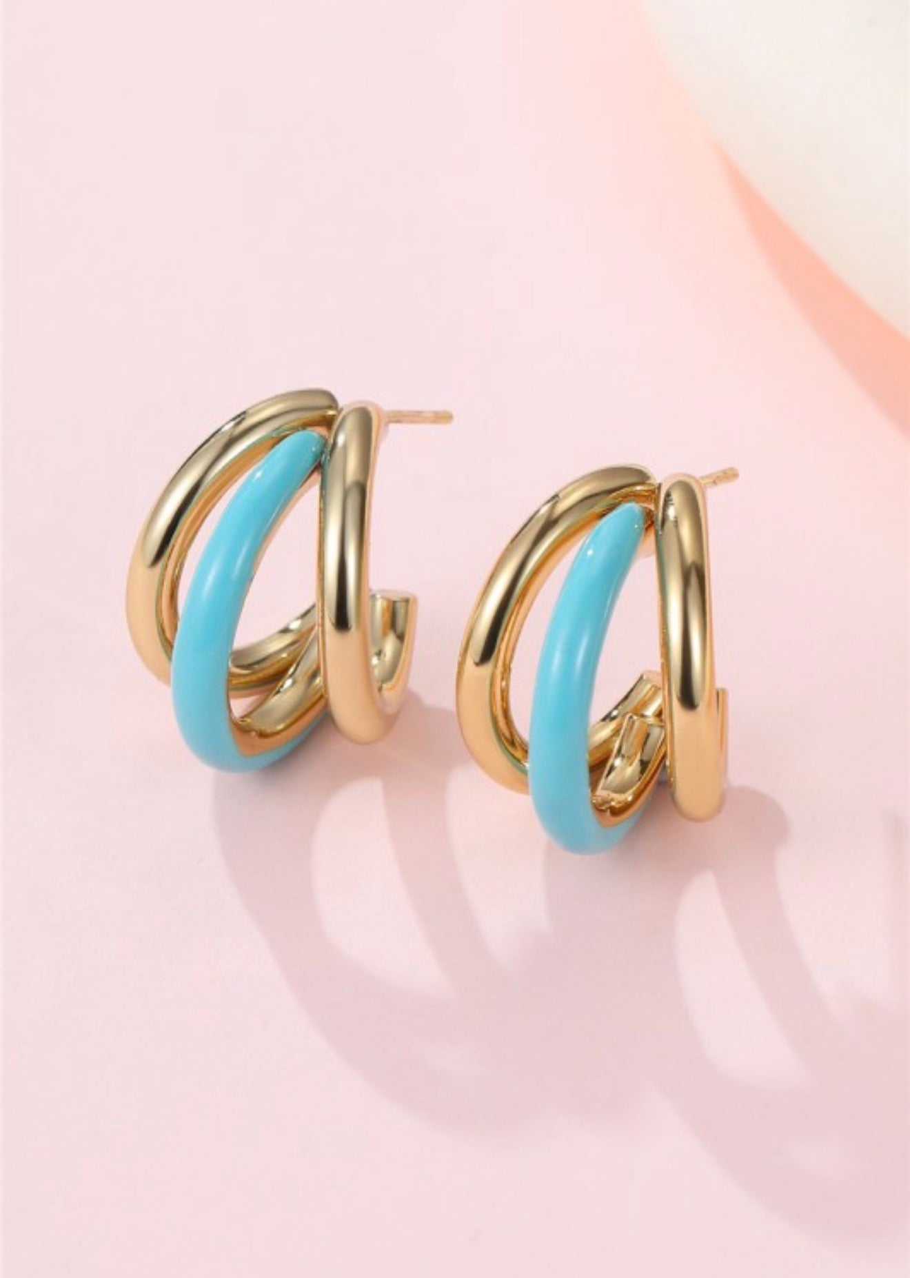 Turquoise Hoop Earrings