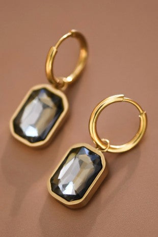Drop Gem Earrings