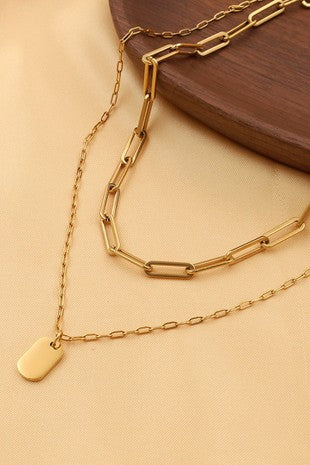 Tag Necklace Set