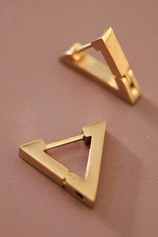 Triangle Hoop Earrings