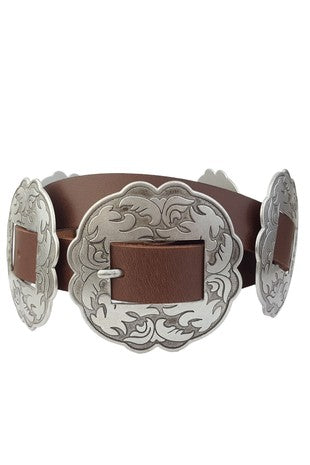 Leather Concho Belt