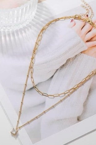 Simple Rhinestone Necklace
