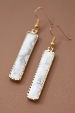 Stone Drop Earrings