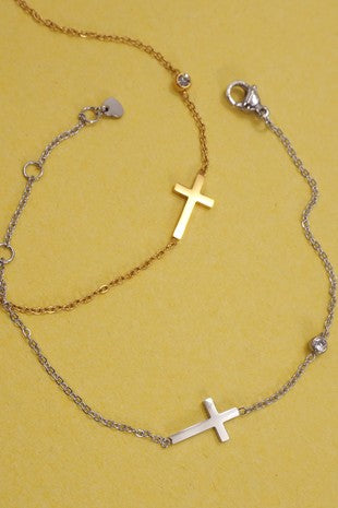 Simple Cross Bracelets
