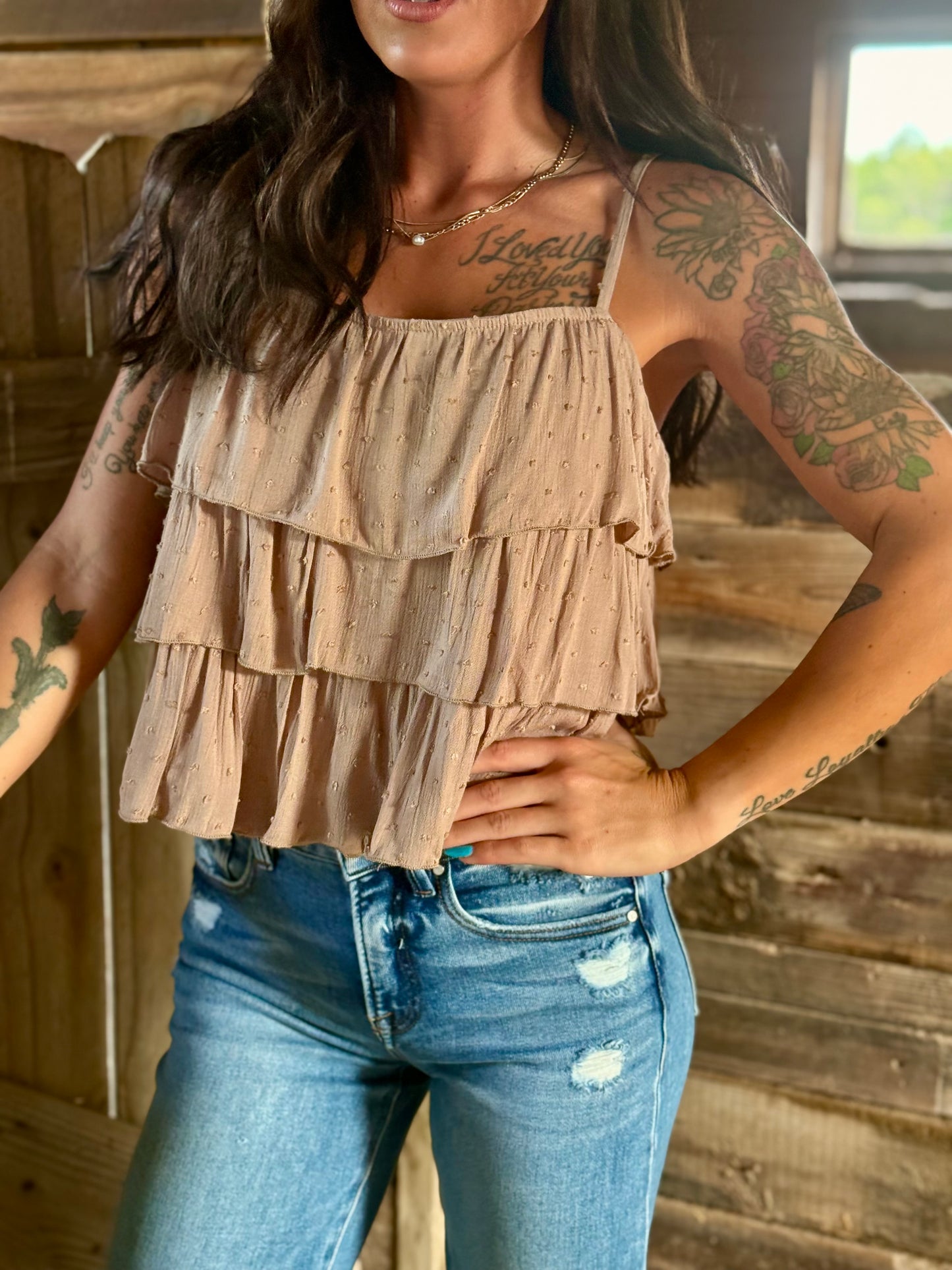 Ruffle Cami Top