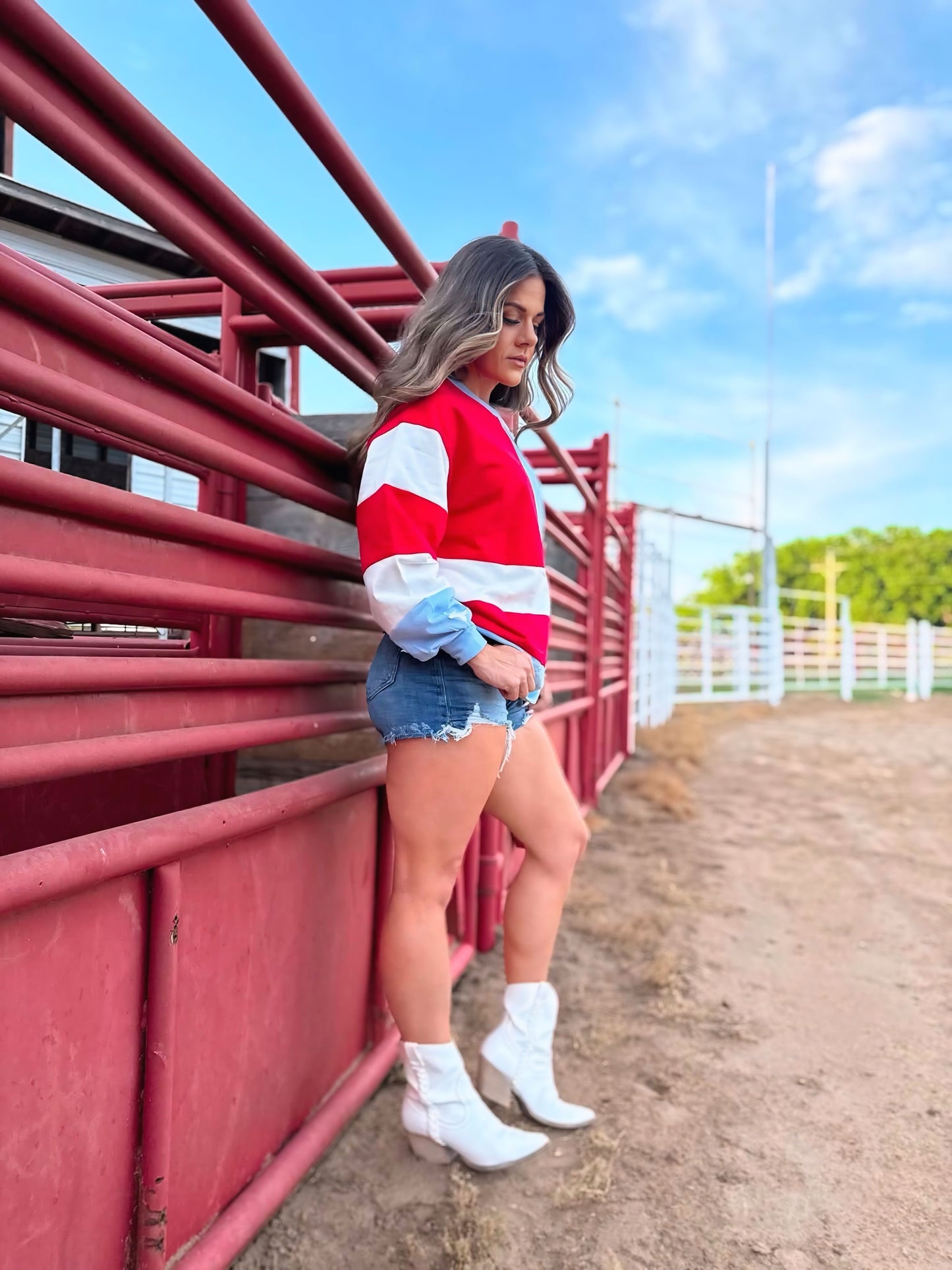 Retro Star Struck Long Sleeved Top