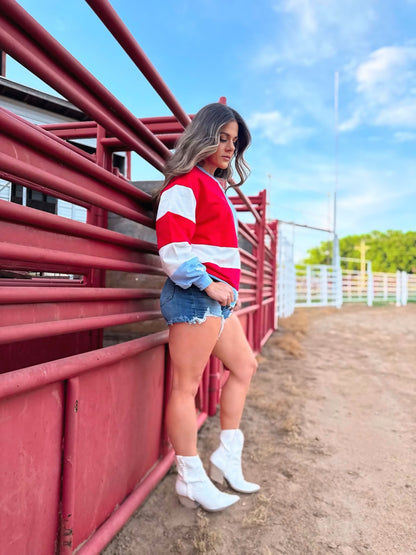 Retro Star Struck Long Sleeved Top