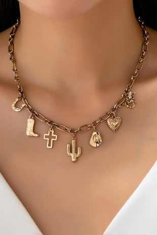 Cowboy Charm Necklace