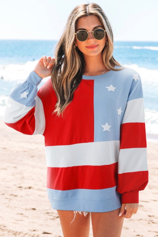 Retro Star Struck Long Sleeved Top