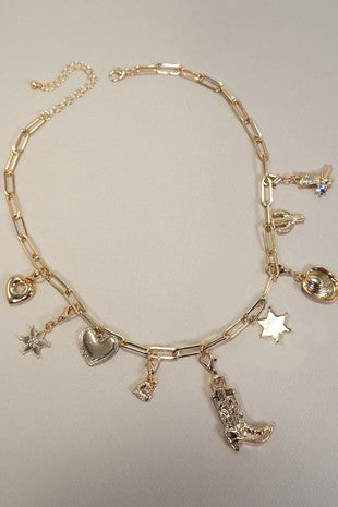 Cowboy Charm Necklace