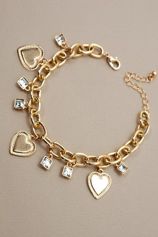 Heart Charm Bracelet
