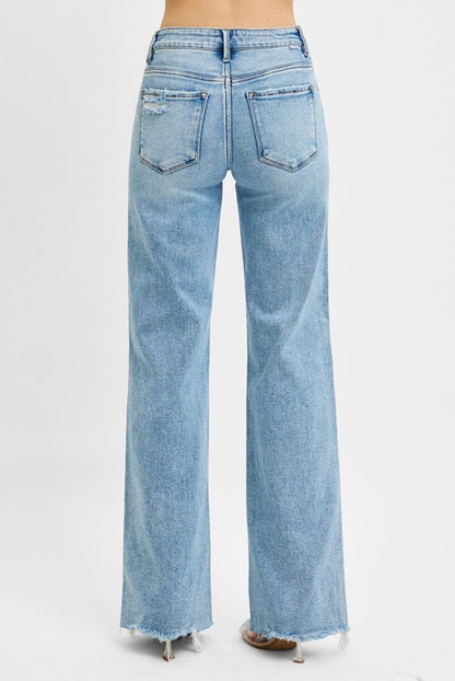 Hope Mid Rise Wide Leg Jeans