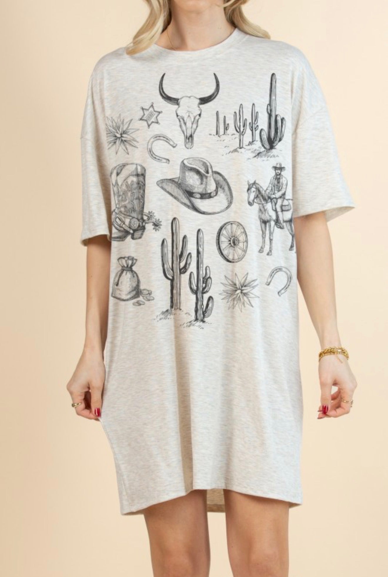 Western T-shirt Dress