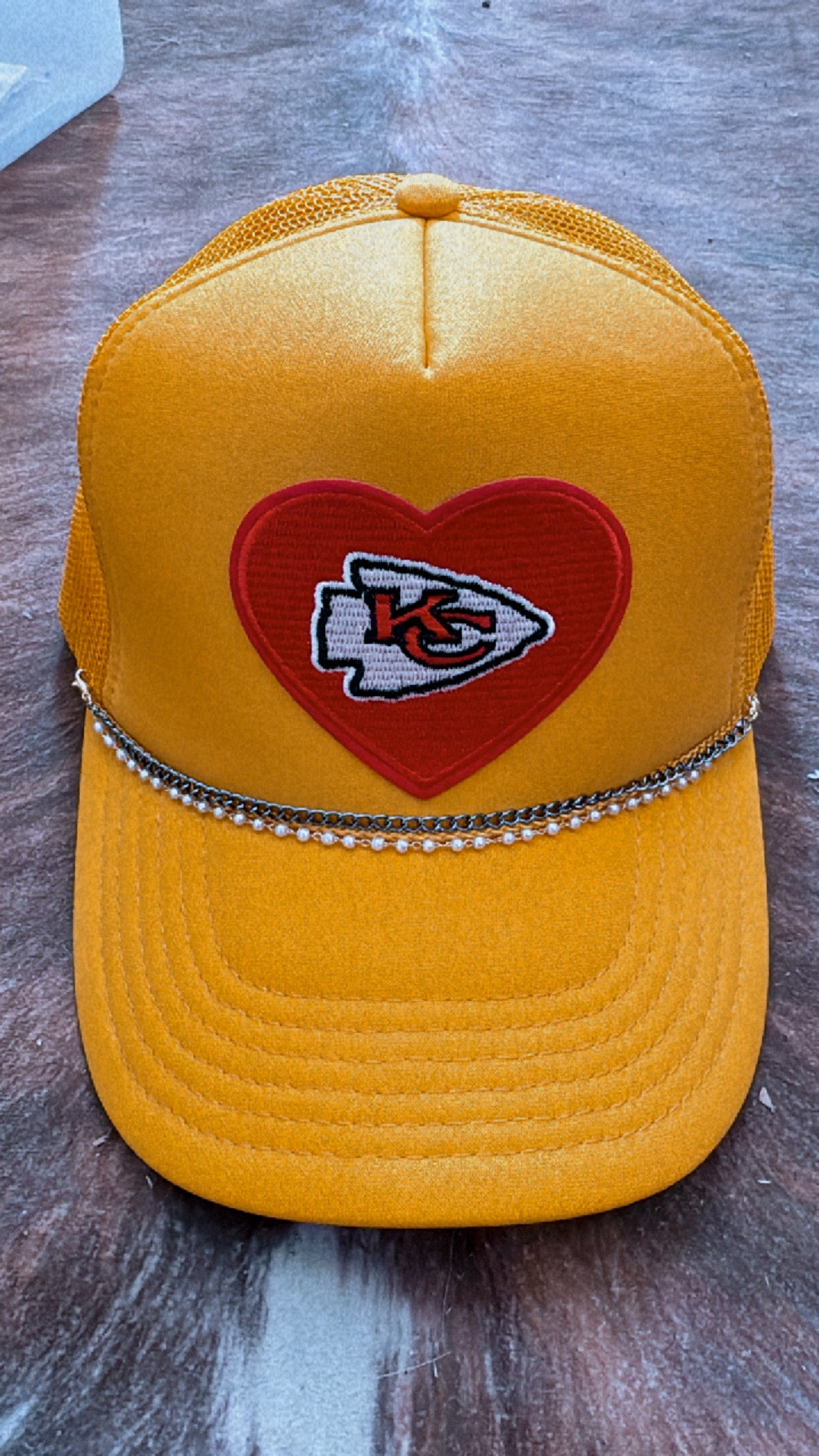 KC Hat with chains